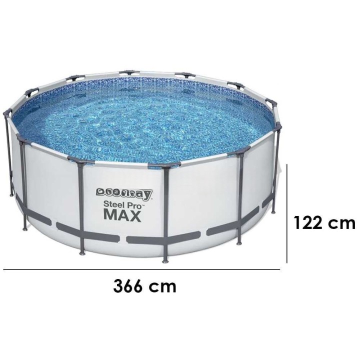 Bestway Steel Pro Max 56420 allas, Ø366 × 122 cm, 10 250 l, suodatinpumppu