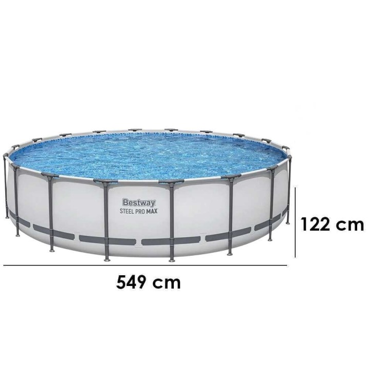 Bestway Steel Pro Max 5612X uima-allas, Ø427 × 122 cm, 15 232 l