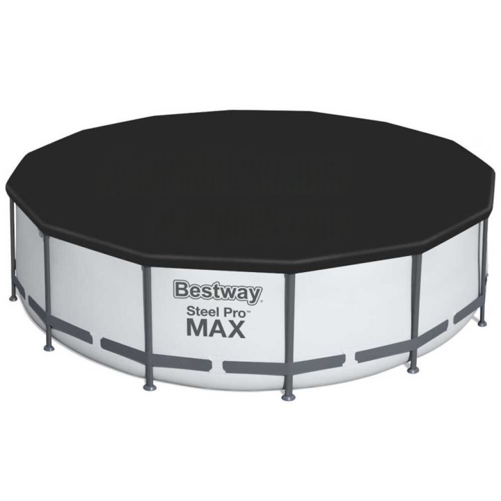 Bestway Steel Pro Max 56438 allas, 457 × 122 cm, 16 015 l, vaaleanharmaa