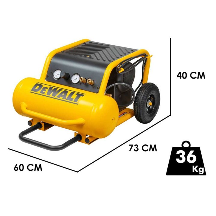 DeWalt DPC17PS-QS öljytön kompressori, 2,5 HP, 17 l, 14 bar, 230 V