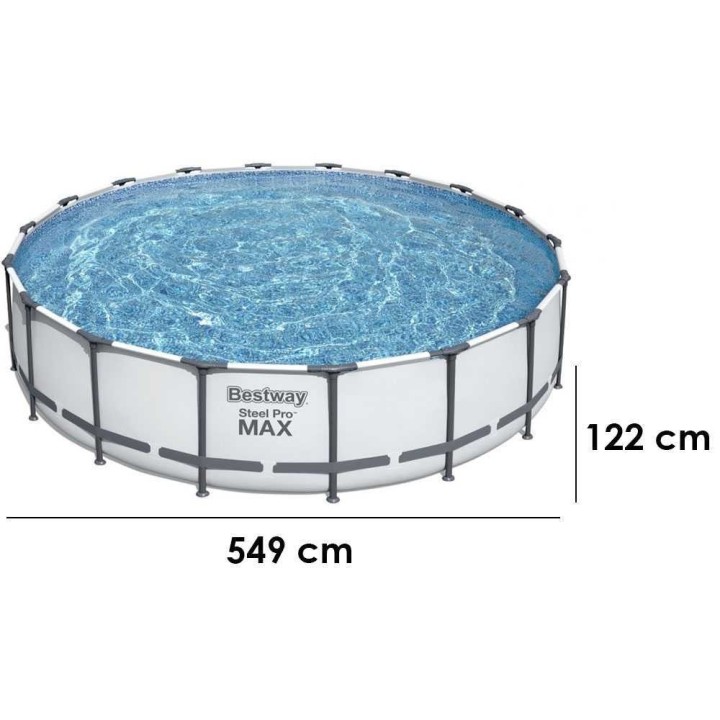 Bestway Steel Pro Max 56462 allas, 549 × 122 cm, 23 062 l
