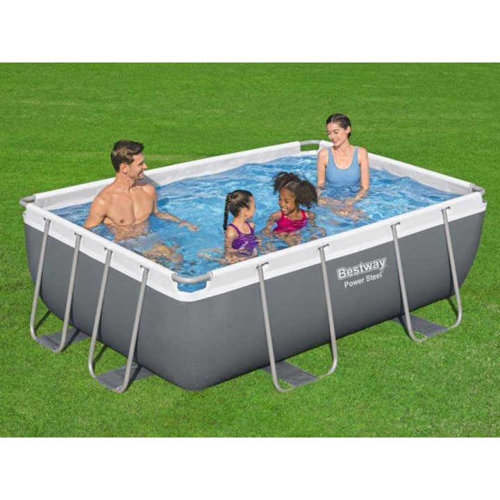 Bestway Power Steel 56629 -allas 282 × 196 × 84 cm, suodatinpumppu 16 W