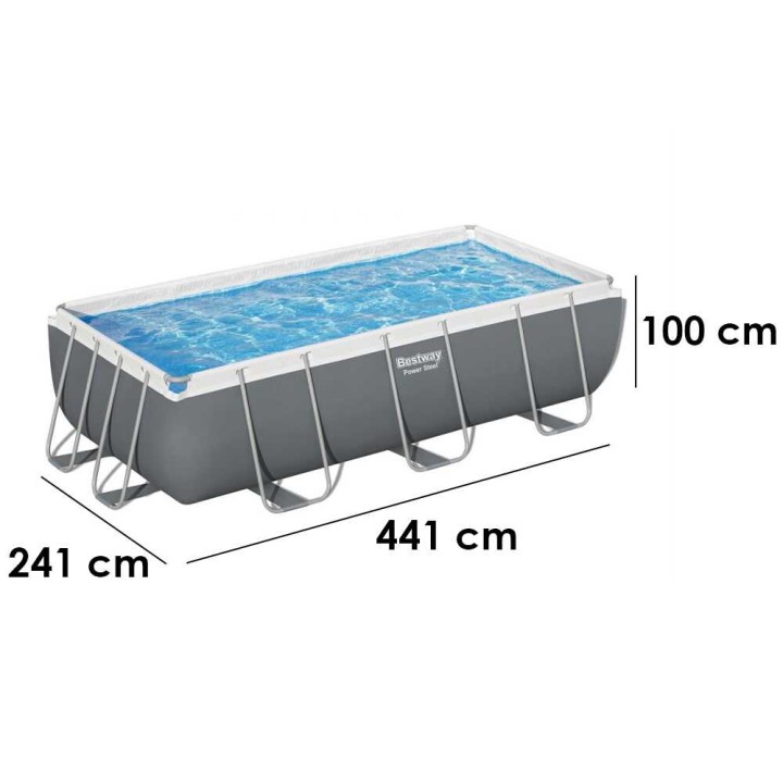 Bestway Power Steel 56441 -allas, 404 × 201 × 100 cm, 6 478 l
