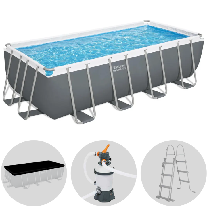 Bestway Power Steel 56671 uima allas 488 244 122 cm 11 532 l