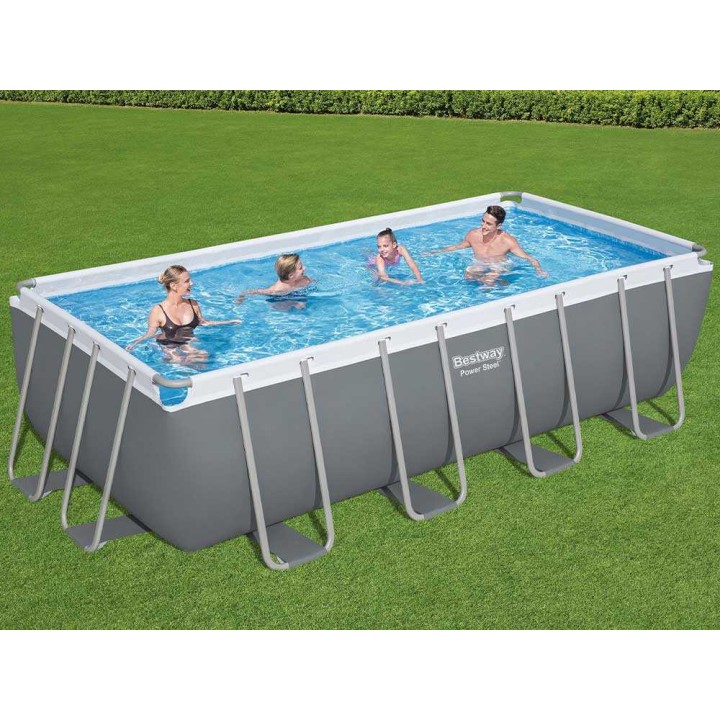 Bestway Power Steel 56671 uima-allas 488 × 244 × 122 cm, 11 532 l