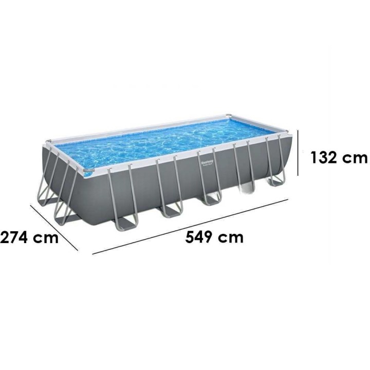 Bestway Power Steel 5619Q uima-allas, 549 × 274 × 132 cm
