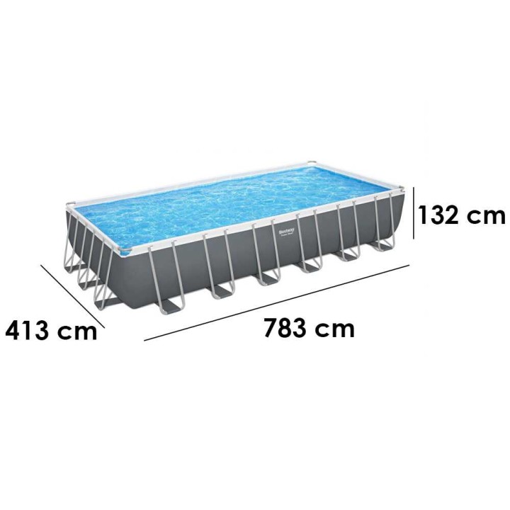 Bestway Power Steel 56475 uima-allas, 732 × 366 × 132 cm, 30 045 l