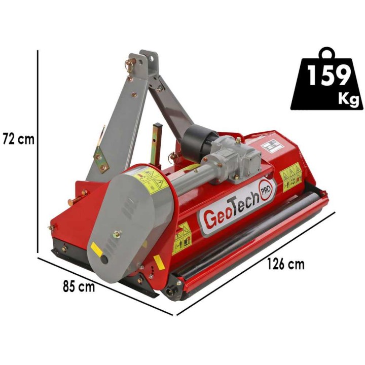 GeoTech Pro LFM 115 traktorimurskain, 113 cm, 20–25 HP, kevyt sarja