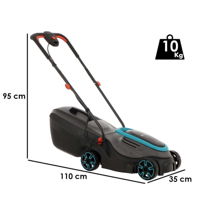 Gardena PowerMax 32/18V P4A solo akkuruohonleikkuri, 32 cm, 18 V, ilman akkua ja laturia