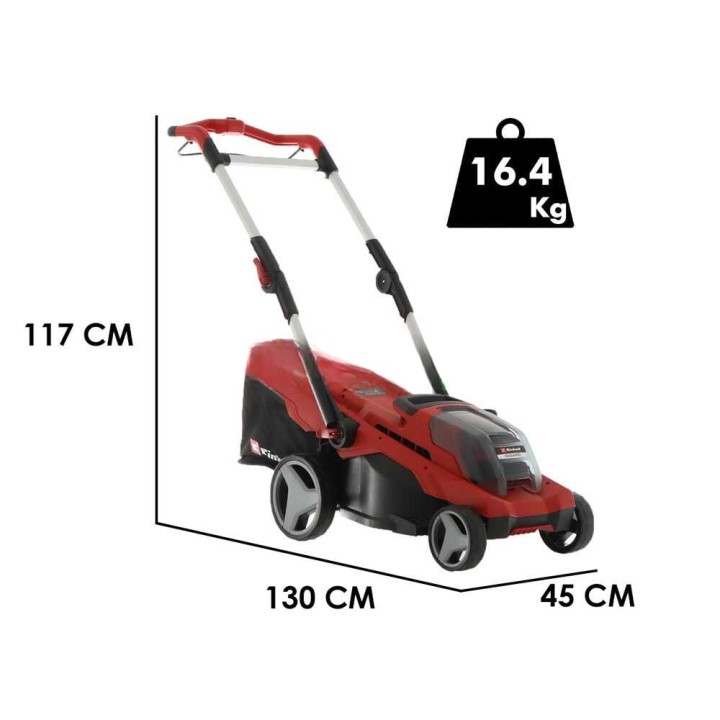 Einhell RASARRO 36/40 akkuruohonleikkuri, 2 × 18 V, 40 cm