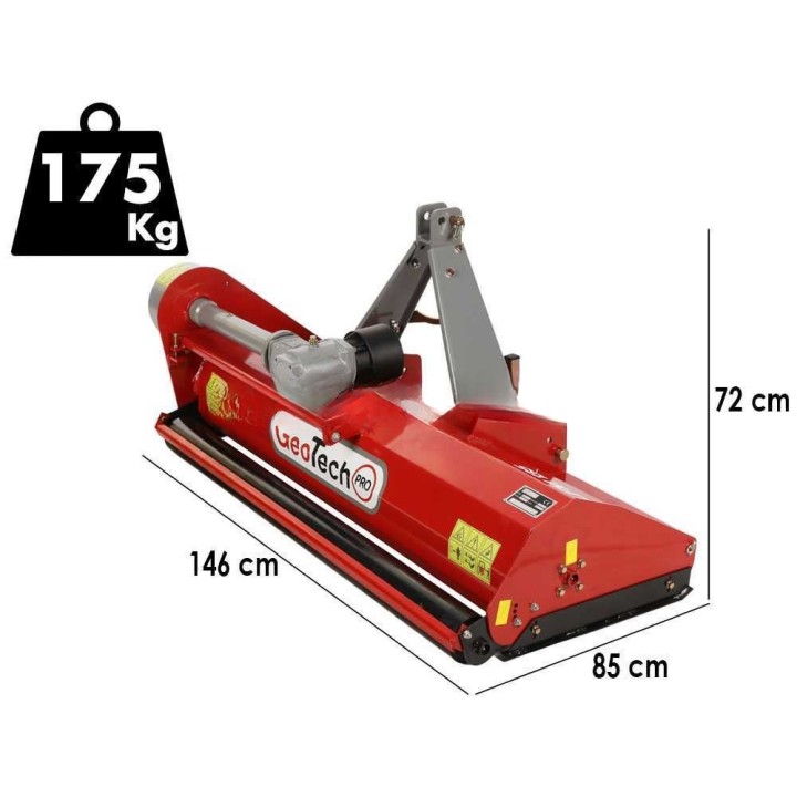 GeoTech Pro LFM 145 traktorimurskain, 143 cm, 35–40 HP, kevyt sarja