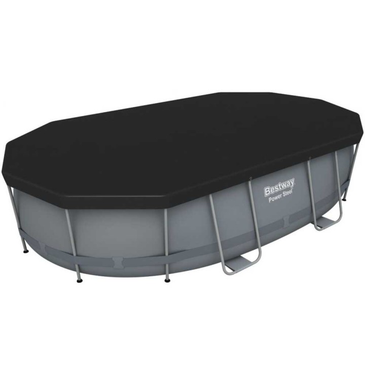 Bestway Power Steel 56448 soikea uima-allas, 488 × 305 × 107 cm