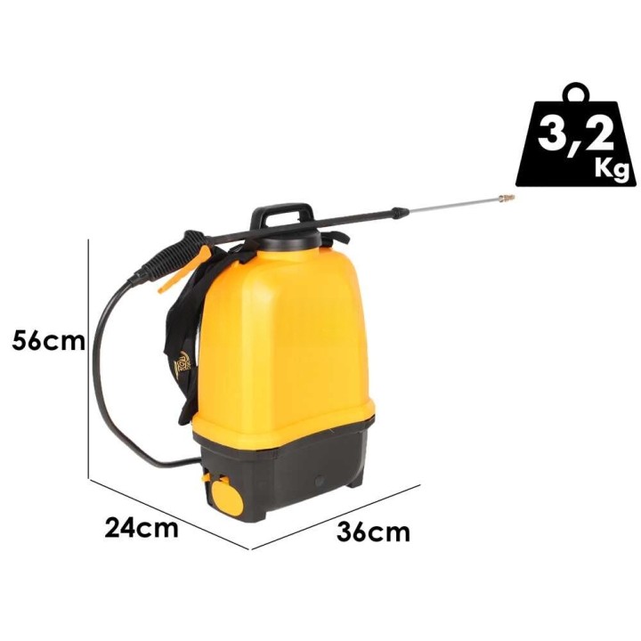 Volpi V-BLACK VITA 16 akkuruisku, 16 l, 14,4 V, 5 bar