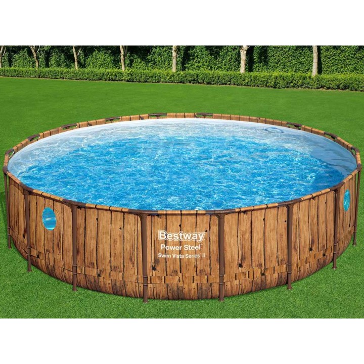 Bestway Power Steel Swim Vista 56977 uima-allas, Ø549 × 122 cm, 23 062 l