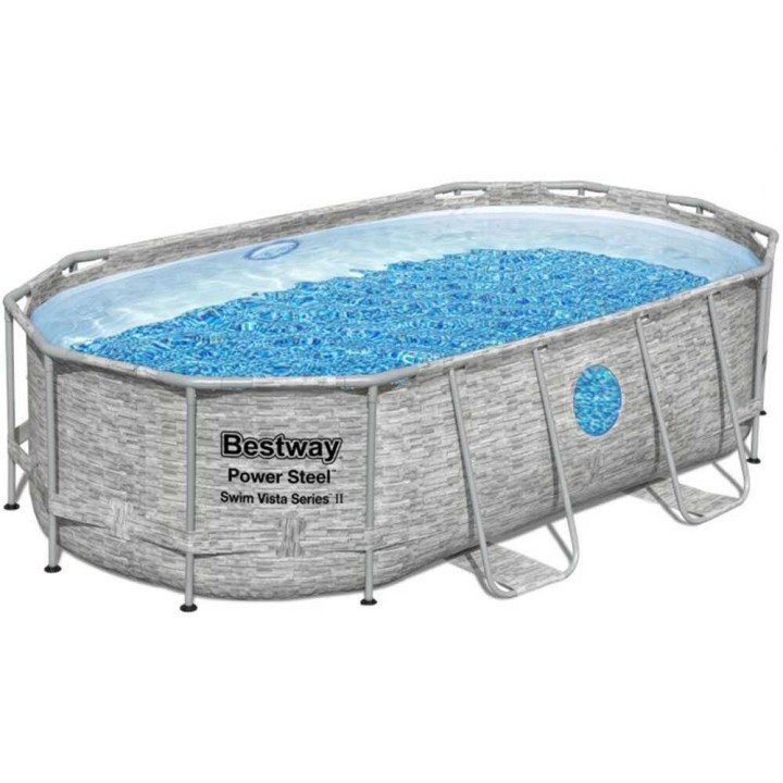 Bestway Power Steel Swim Vista 56714 uima-allas, 427 × 250 × 100 cm, 7 250 l