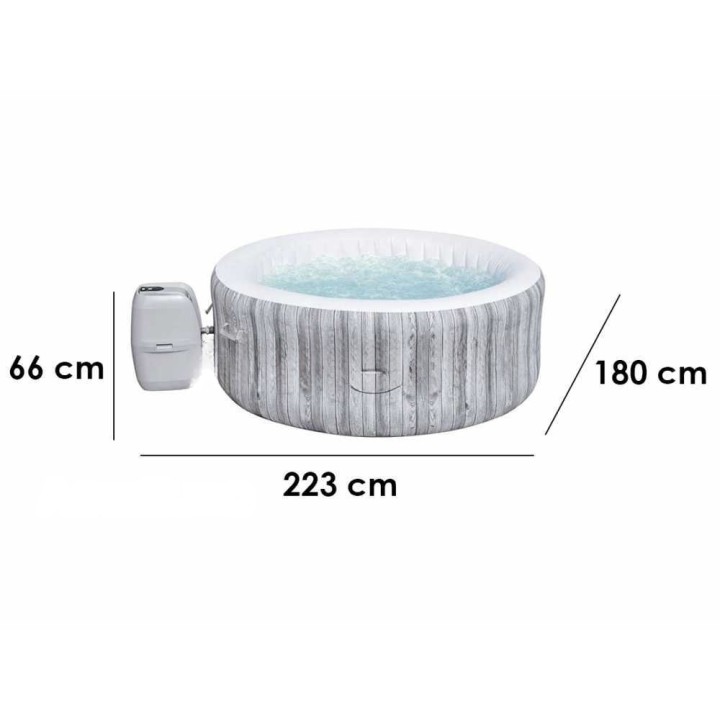 Bestway Lay-Z-Spa Fiji AirJet 60085 poreallas, 180 × 180 × 66 cm, 669 l