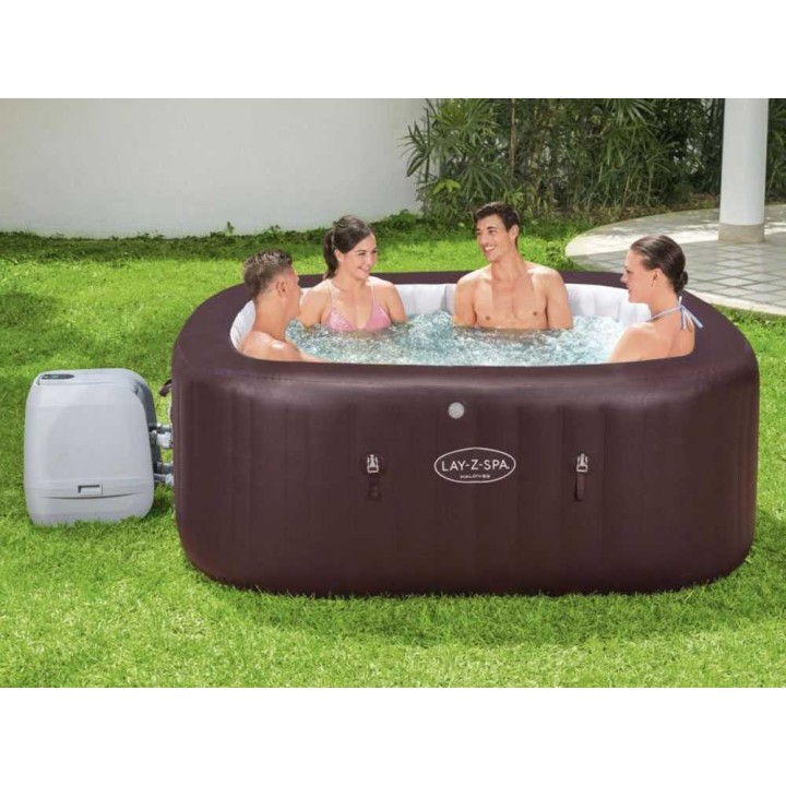 Bestway Lay-Z-Spa Maldives HydroJet Pro 60033 ulkoporeallas, 201 × 201 × 80 cm