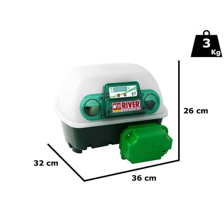 River Systems ET 12 automaattinen munienhaudontakone, 12 munaa, 230 V