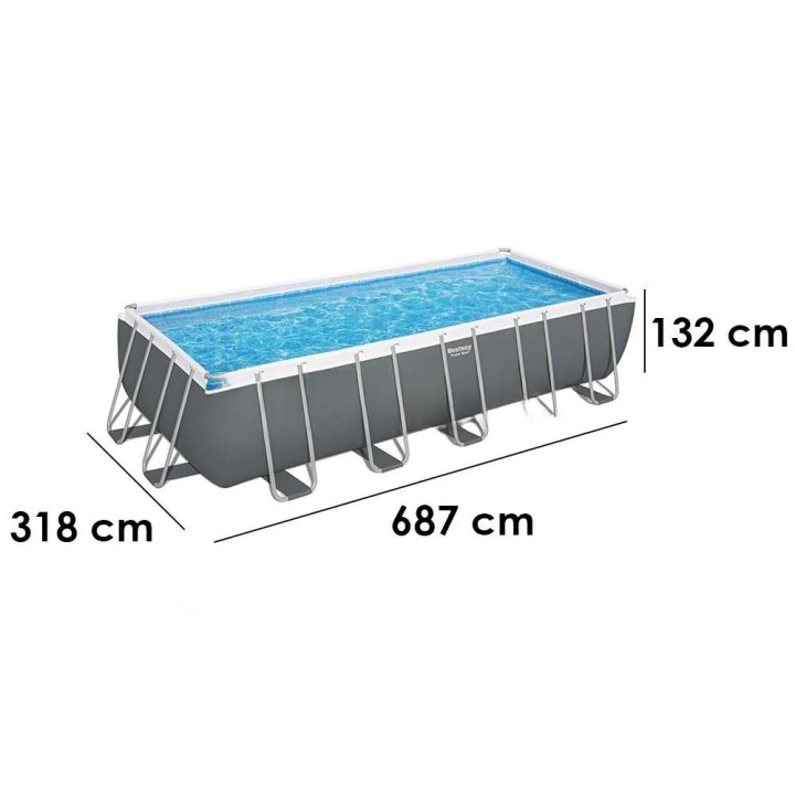 Bestway Power Steel 5612B uima-allas, 640 × 274 × 132 cm, 19 281 l