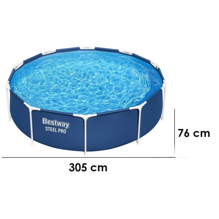 Bestway Steel Pro 56679 allas, Ø305 × 76 cm, 4 678 l, suodatinpumppu