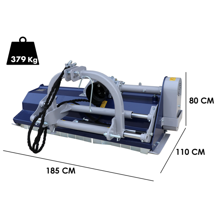 BullMach REA 165 SH traktorimurskain, 165 cm, hydraulinen sivusiirto