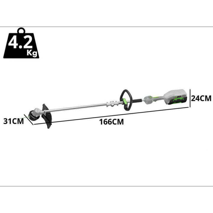 EGO ST1610E-T POWERLOAD akkukäyttöinen raivaustrimmeri, 56 V, 4 Ah