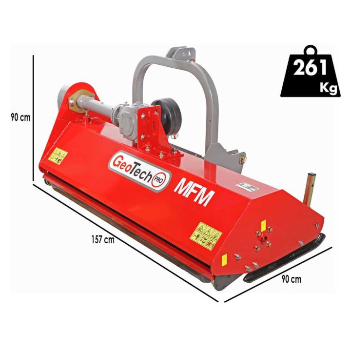 GeoTech Pro MFM 145 traktorimurskain, 142 cm, 30–35 HP