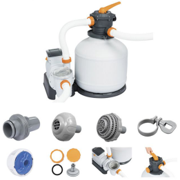 Bestway 58486 hiekkasuodatinpumppu uima altaalle 11 355 l h 500 W