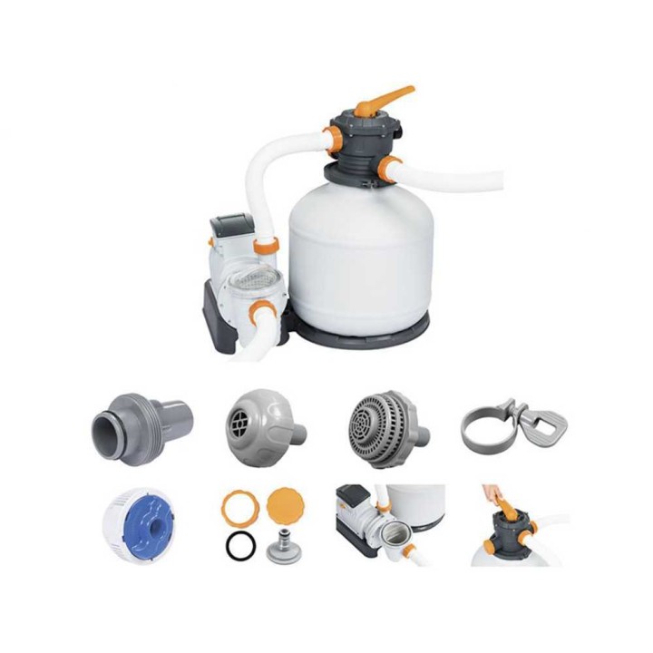 Bestway 58486 hiekkasuodatinpumppu uima-altaalle, 11 355 l/h, 500 W