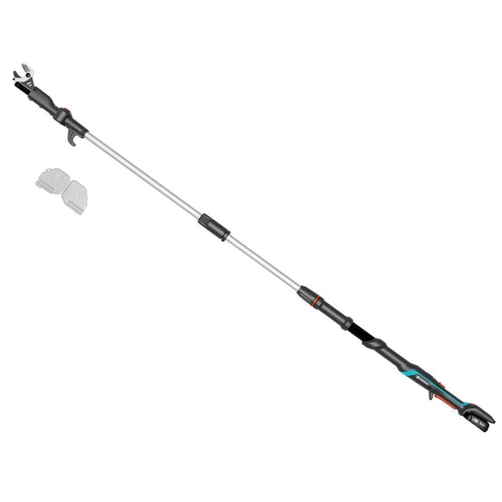 Gardena HighCut 250/18V P4A akkuoksasakset, teleskooppivarsi, 18 V, 2 Ah