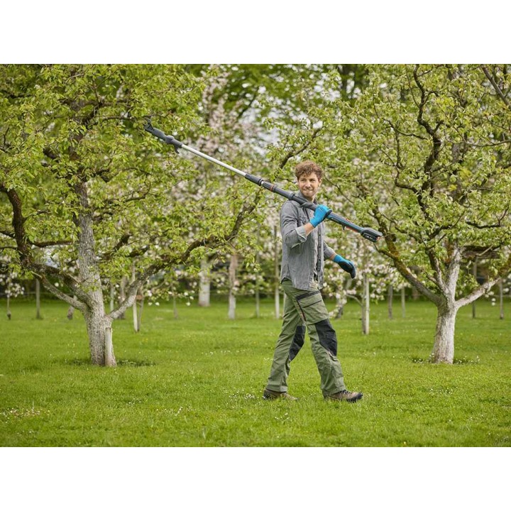 Gardena HighCut 360/18V Solo -akkuoksasakset, teleskooppivarsi, ilman akkua ja laturia