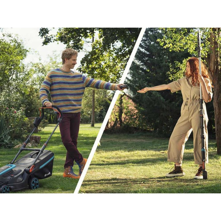Gardena HighCut 360/18V Solo -akkuoksasakset, teleskooppivarsi, ilman akkua ja laturia