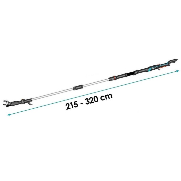 Gardena HighCut 360/18V P4A akkukäyttöinen oksaleikkuri, 18 V, 2 Ah, 360 cm