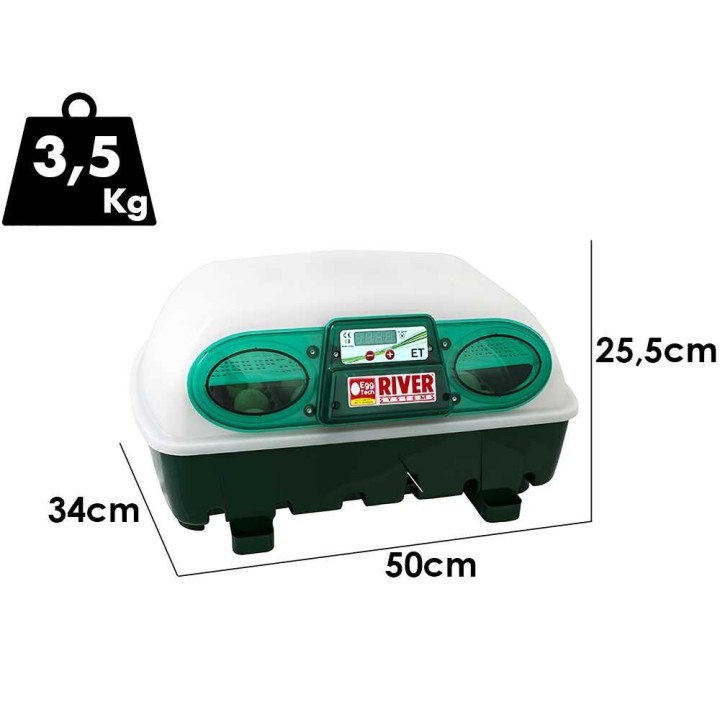 River Systems ET 24 automaattinen haudontakone, 24 munaa, 130 W, 230 V