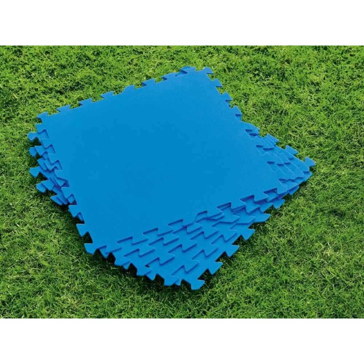 Bestway 58220 liukuestelaatat uima-altaan alle, sininen, 9 kpl, 50 × 50 cm