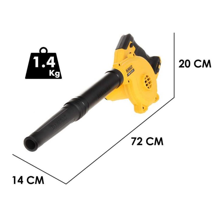 DeWalt DCV100-XJ akkulehtipuhallin, 18 V, ilman akkua ja laturia