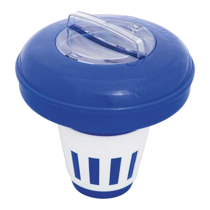 Bestway 58071 kelluva klooriannostelija 16 cm säädettävä valkoinen ja sininen
