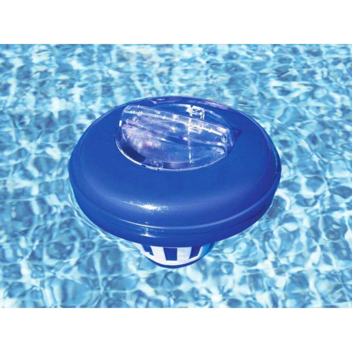 Bestway 58071 kelluva klooriannostelija, 16 cm, säädettävä, valkoinen ja sininen