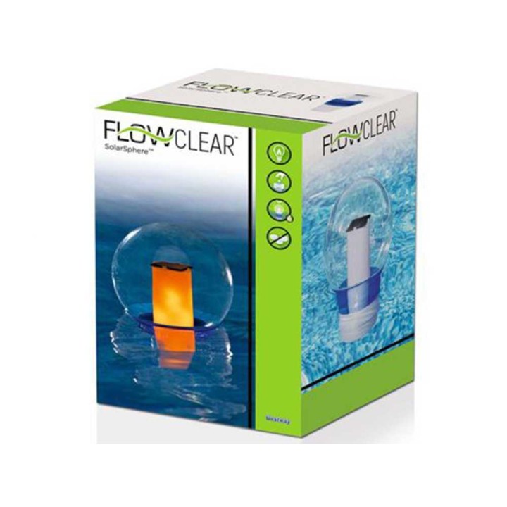 Bestway 58699 klooriannostelija LED-valolla, 6 tabletille, valkoinen ja sininen