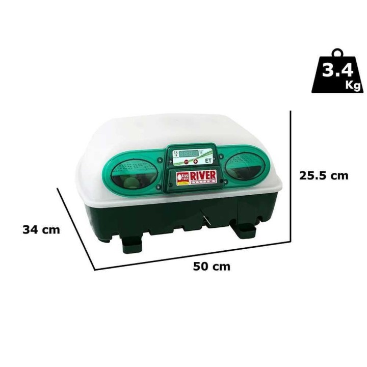 River Systems ET 24 manuaalinen haudontakone, 24 munaa, 130 W, 230 V