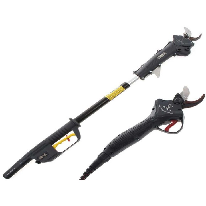 Zanon Shark ZS50 akkuoksasakset, 50,4 V, 2,9 Ah, 100 cm jatkovarsi