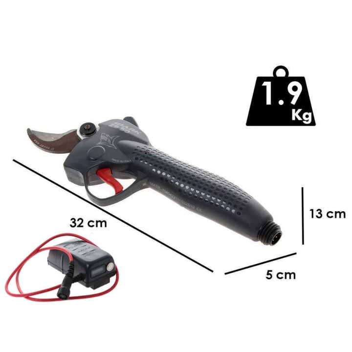 Zanon Shark ZS 50 sähköoksasakset jatkovarrella, 50,4 V, 2,9 Ah, 255 cm