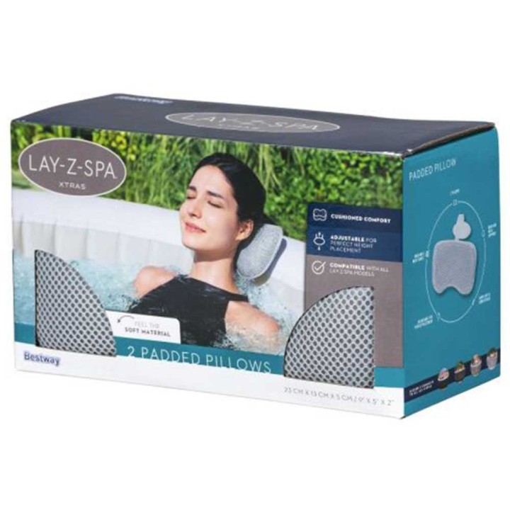Bestway 60316 spa-päätuet, 2 kpl, 23 × 13 × 5 cm