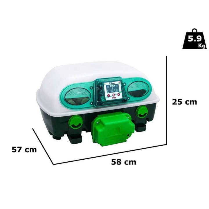 River Systems ET 24 SUPER automaattinen hautomakone, 24 munaa, 130 W, 230 V