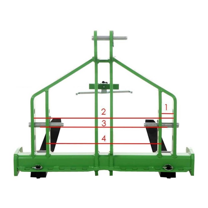 Seven Italy LIFT_2 traktorin trukkipiikit, 1 000 kg, 100 cm haarukat