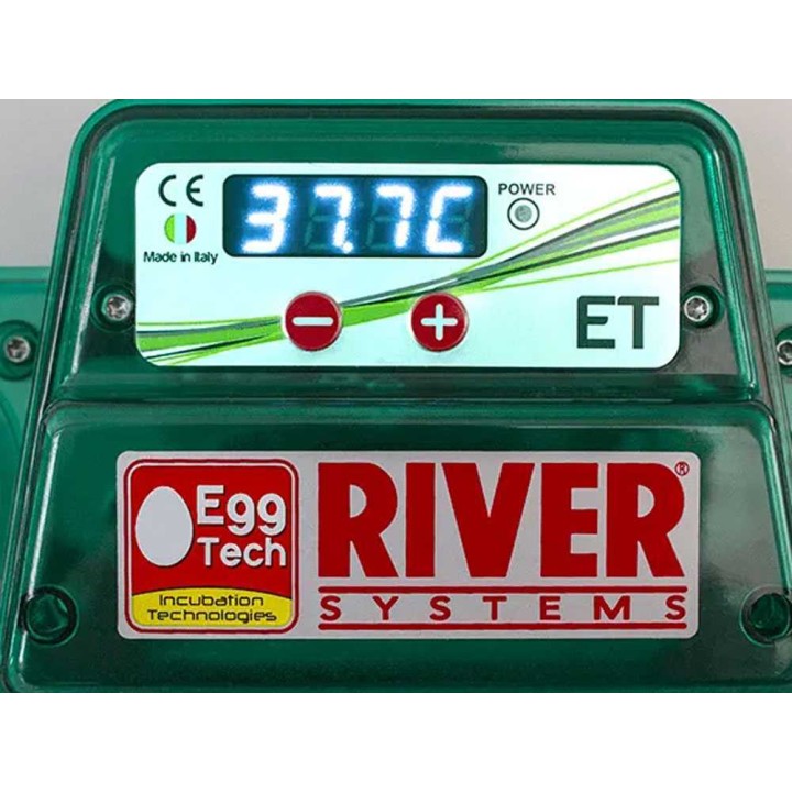 River Systems ET 49 käsikäyttöinen munienhaudontakone, 49 munaa, 170 W, 230 V