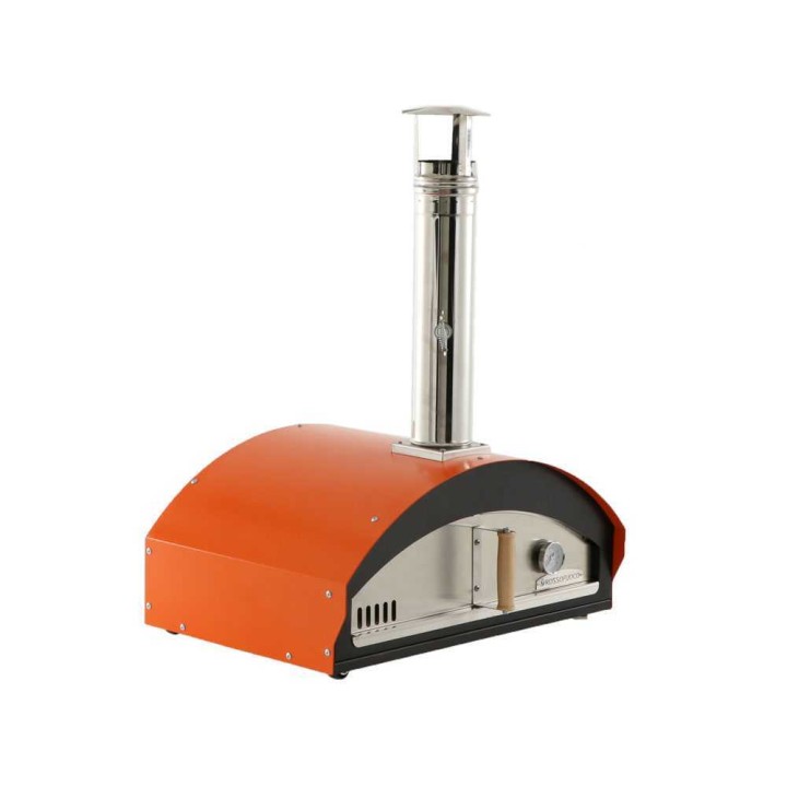 Rossofuoco Mino puulämmitteinen pizzauuni ulkokäyttöön, 60 × 40 cm