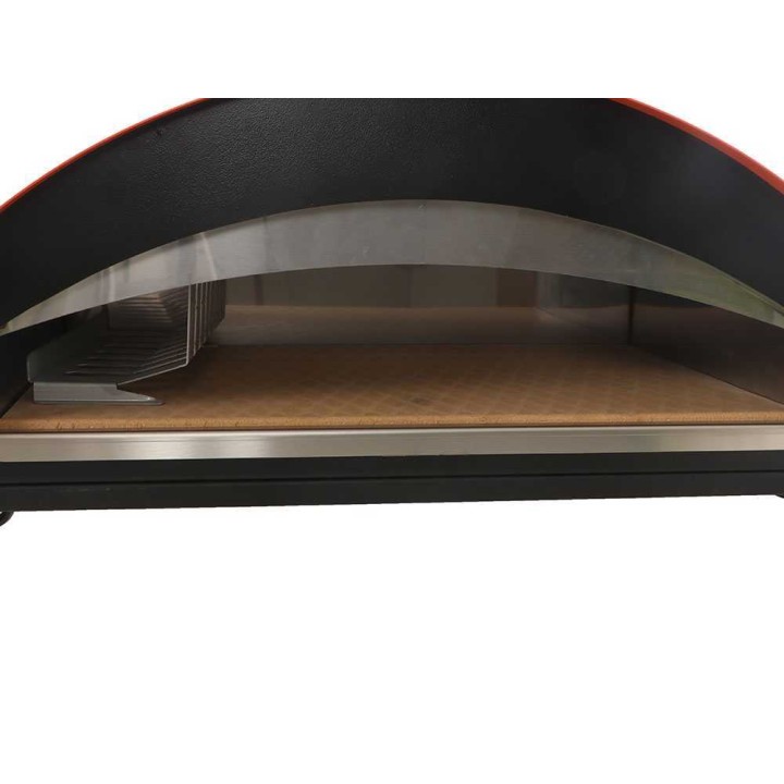 Rossofuoco Mino puulämmitteinen pizzauuni ulkokäyttöön, 60 × 40 cm