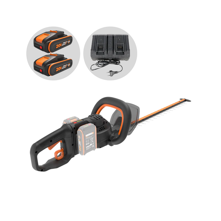 Worx WG286E akkupensasleikkuri 40 V 2 2 Ah 60 cm