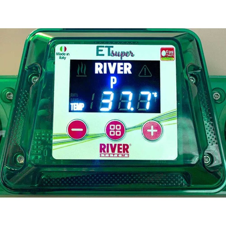 River Systems ET 49 SUPER automaattinen hautomakone, 49 munaa, 170 W, 230 V